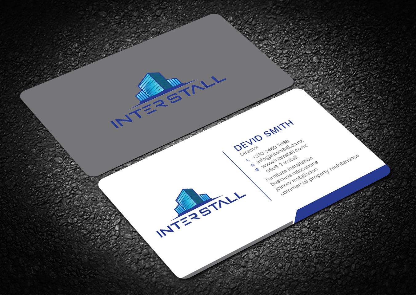 Diseño de Tarjeta de Presentación por Graphic Flame para Interstall ltd | Diseño #16615022