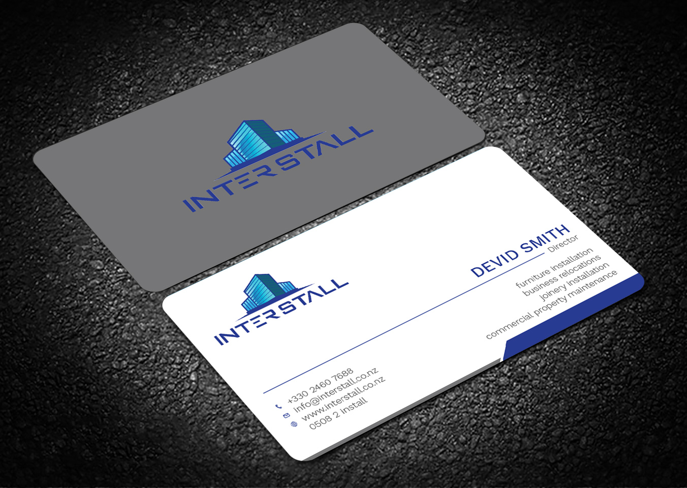 Diseño de Tarjeta de Presentación por Graphic Flame para Interstall ltd | Diseño #16615023