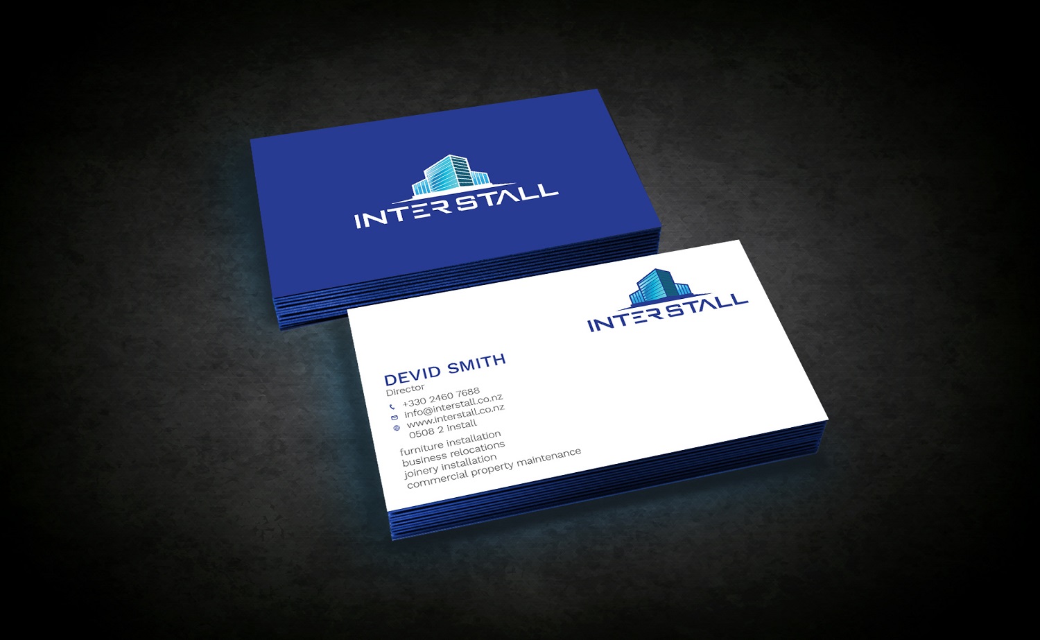 Diseño de Tarjeta de Presentación por Graphic Flame para Interstall ltd | Diseño #16615041