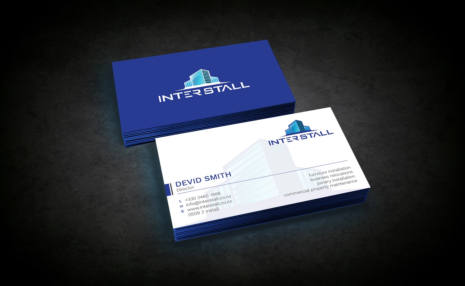 Diseño de Tarjeta de Presentación por Graphic Flame para Interstall ltd | Diseño #16615045