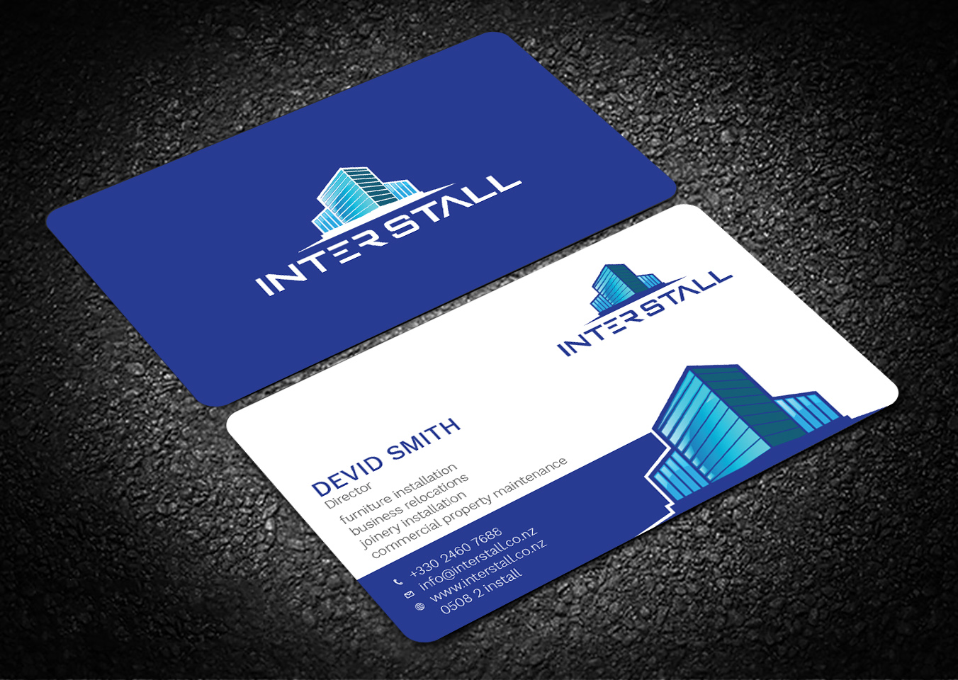 Diseño de Tarjeta de Presentación por Graphic Flame para Interstall ltd | Diseño #16615050