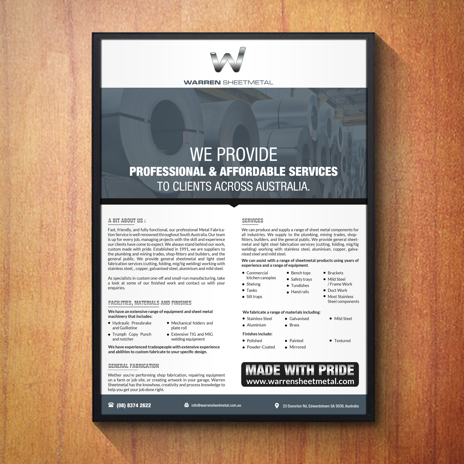 Diseño de Flyer por debdesign para Novotel Barossa Valley Resort | Diseño #16626629