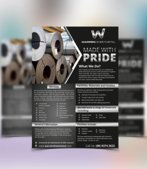 Introducting Warren Sheetmetal  MADE WITH PRIDE | Flyer Design by ecorokerz