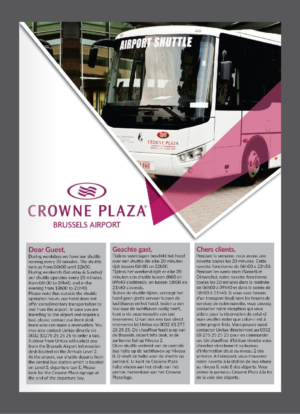 Diseño de Flyer por Deziners Zone para Crowne Plaza Brussels Airport | Diseño: #16648990