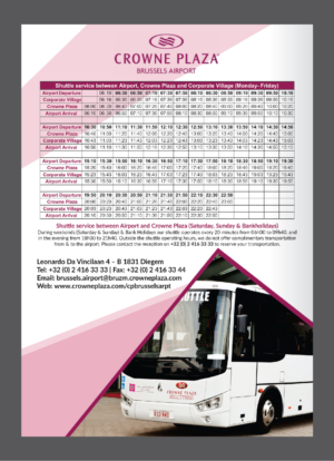 Diseño de Flyer por Deziners Zone para Crowne Plaza Brussels Airport | Diseño: #16648991