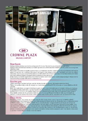 Diseño de Flyer por Deziners Zone para Crowne Plaza Brussels Airport | Diseño: #16648993