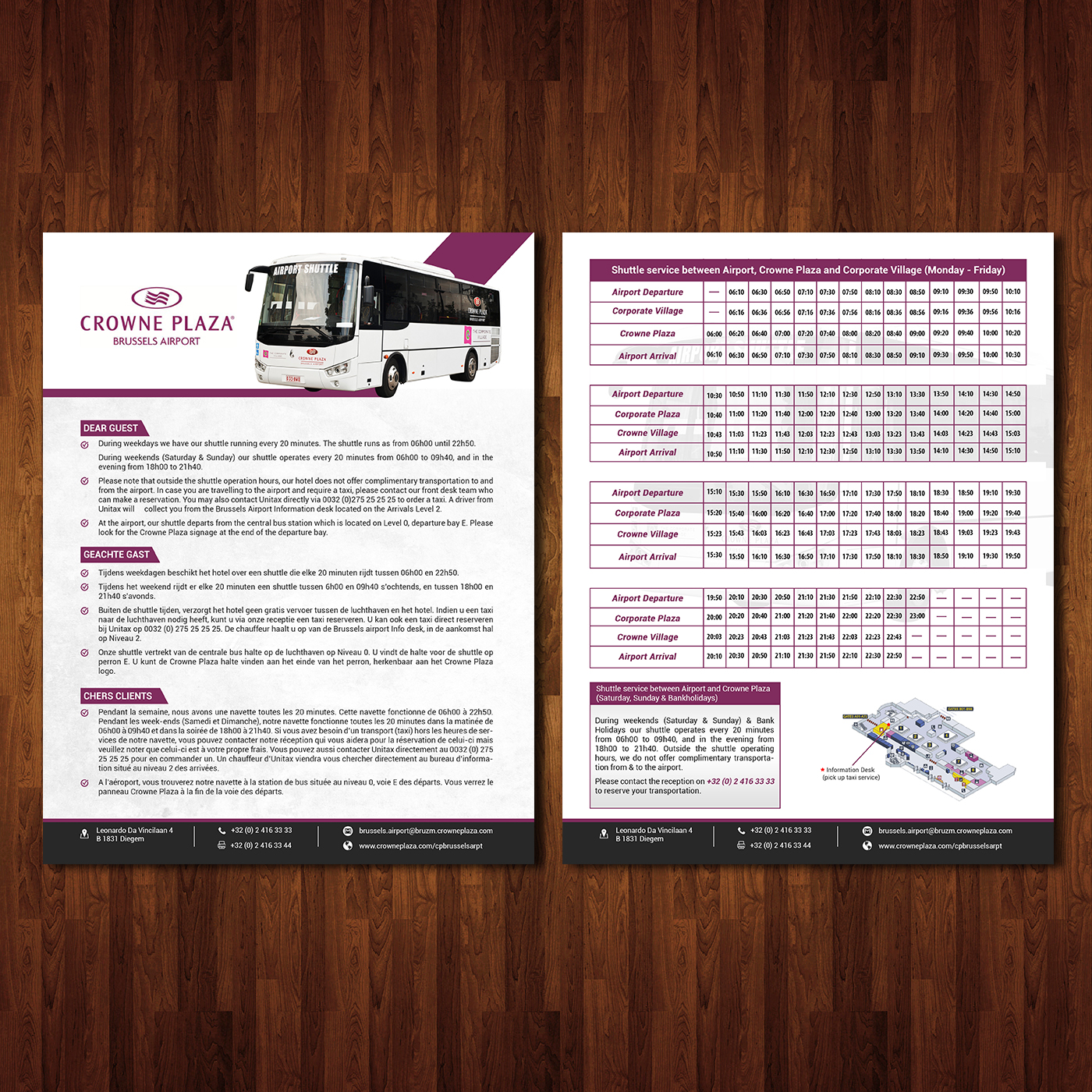 Diseño de Flyer por creative.bugs para Crowne Plaza Brussels Airport | Diseño #16650068