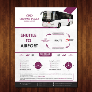 Diseño de Flyer por creative.bugs para Crowne Plaza Brussels Airport | Diseño: #16670195