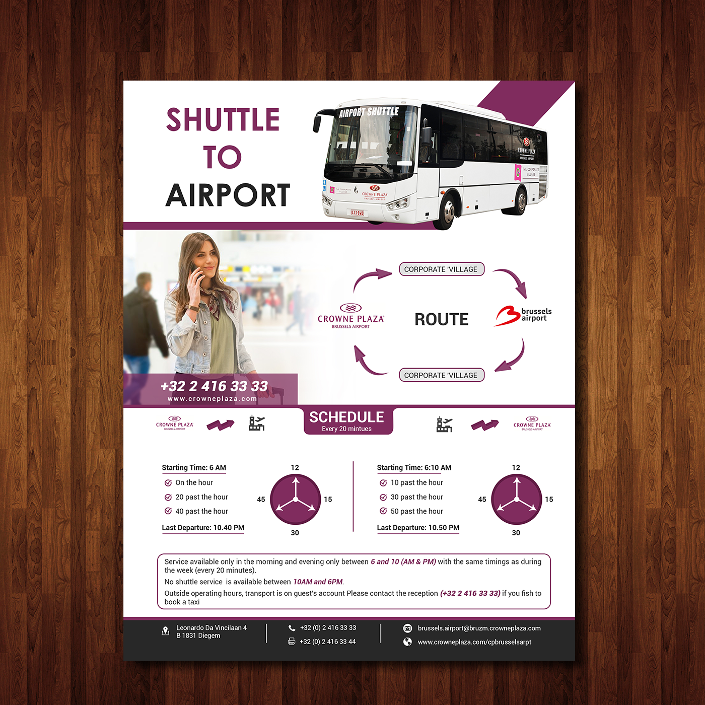 Diseño de Flyer por creative.bugs para Crowne Plaza Brussels Airport | Diseño #16683194