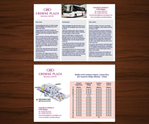 Diseño de Flyer por ROART para Crowne Plaza Brussels Airport | Diseño: #16651339