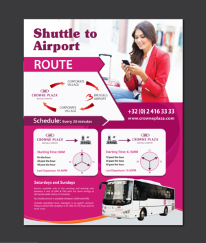 Diseño de Flyer por meet007 para Crowne Plaza Brussels Airport | Diseño: #16662897