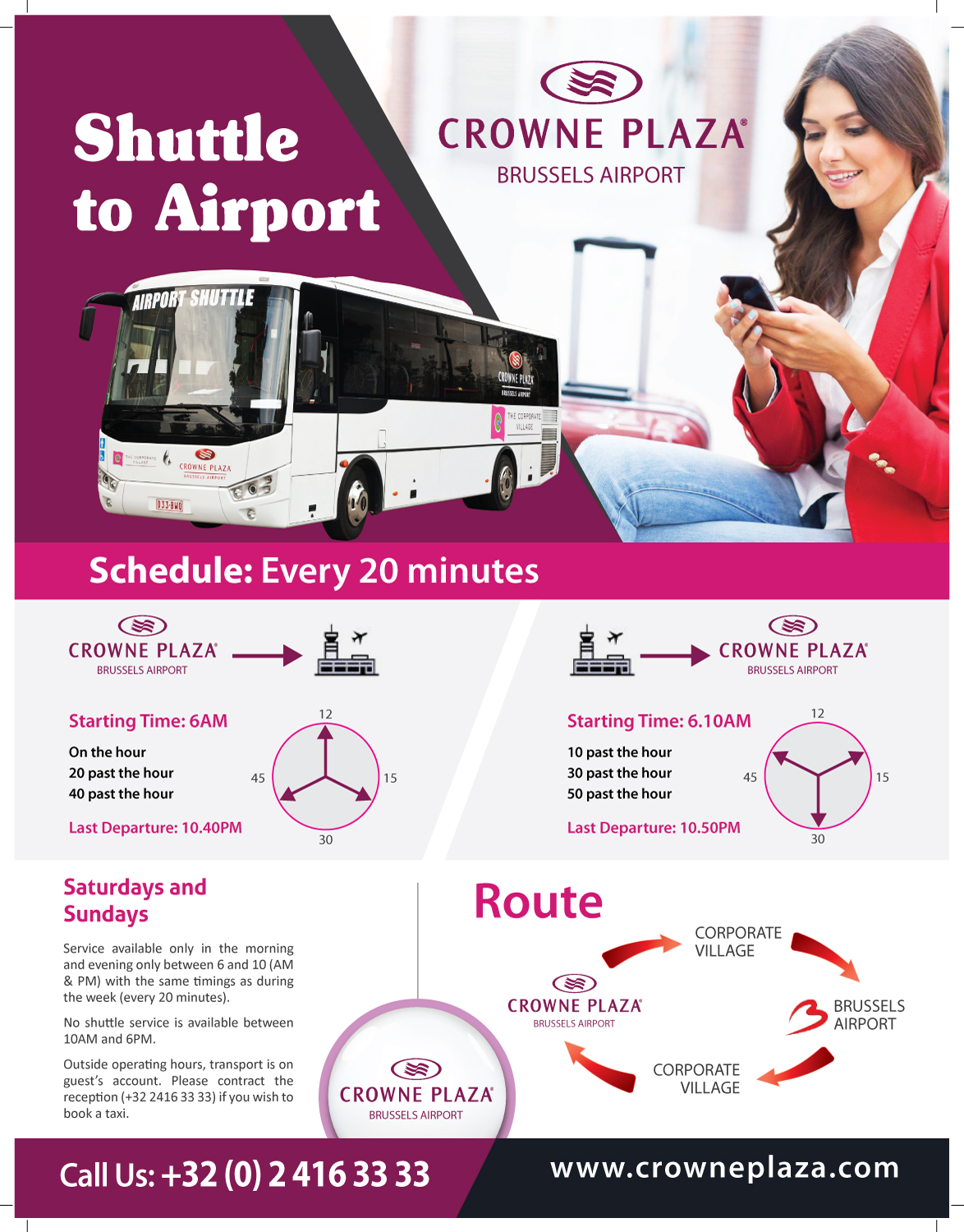 Flyer Design by meet007 for Crowne Plaza Brussels Airport | Design #16664916