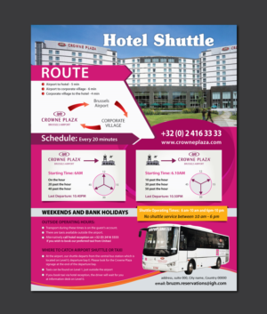 Flyer Design by meet007 for Crowne Plaza Brussels Airport | Design: #16685834