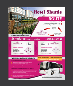 Flyer Design by meet007 for Crowne Plaza Brussels Airport | Design: #16685851