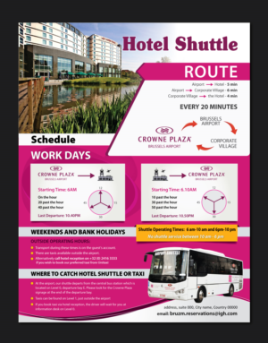 Flyer Design by meet007 for Crowne Plaza Brussels Airport | Design: #16687345