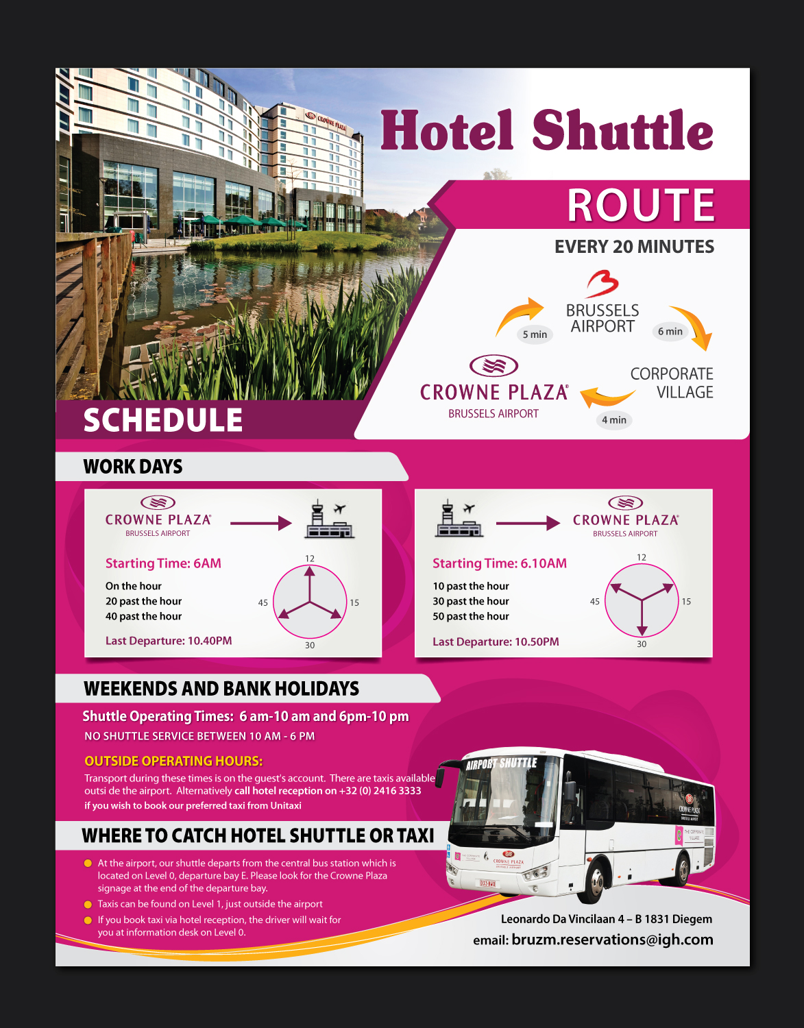 Diseño de Flyer por meet007 para Crowne Plaza Brussels Airport | Diseño: #16694469