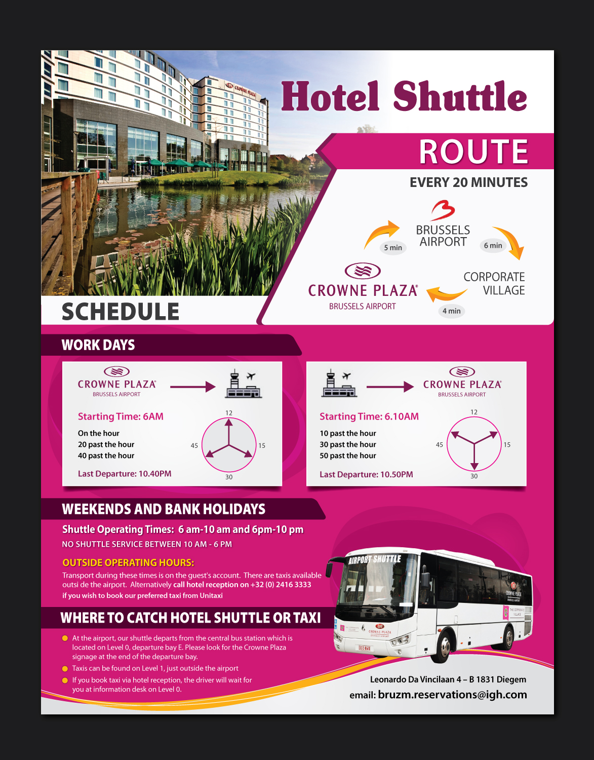 Flyer Design by meet007 for Crowne Plaza Brussels Airport | Design #16694484
