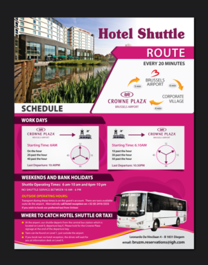 Flyer Design by meet007 for Crowne Plaza Brussels Airport | Design: #16694484