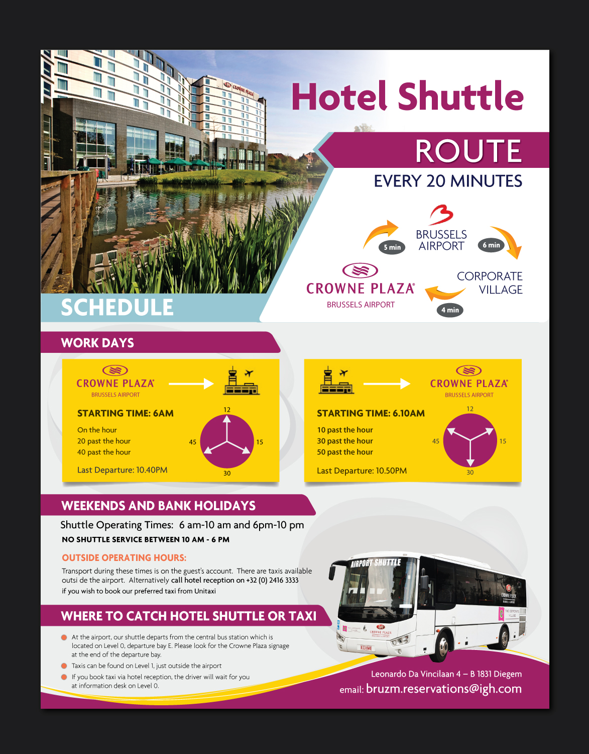 Flyer Design by meet007 for Crowne Plaza Brussels Airport | Design #16797983