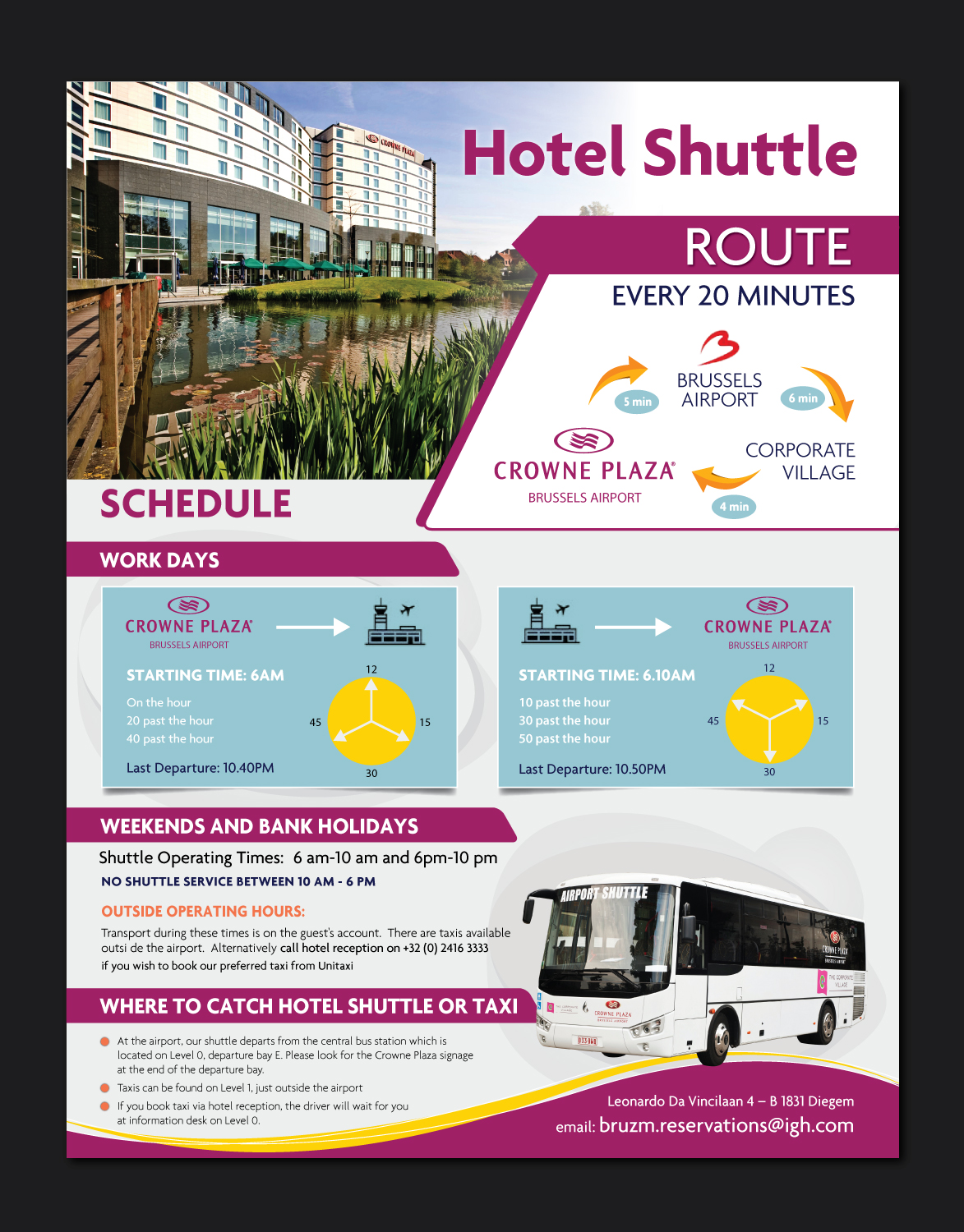 Flyer Design by meet007 for Crowne Plaza Brussels Airport | Design #16798014