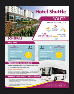 Diseño de Flyer por meet007 para Crowne Plaza Brussels Airport | Diseño: #16798014
