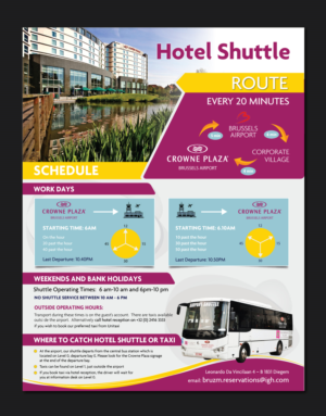 Flyer Design by meet007 for Crowne Plaza Brussels Airport | Design: #16798088