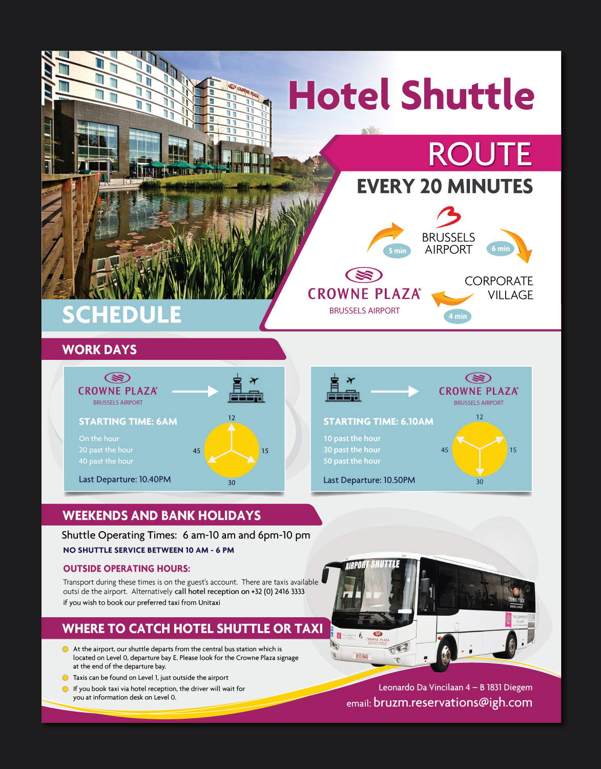 Flyer Design by meet007 for Crowne Plaza Brussels Airport | Design #16798105