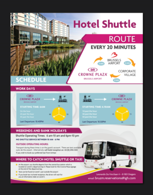 Flyer Design by meet007 for Crowne Plaza Brussels Airport | Design: #16798105