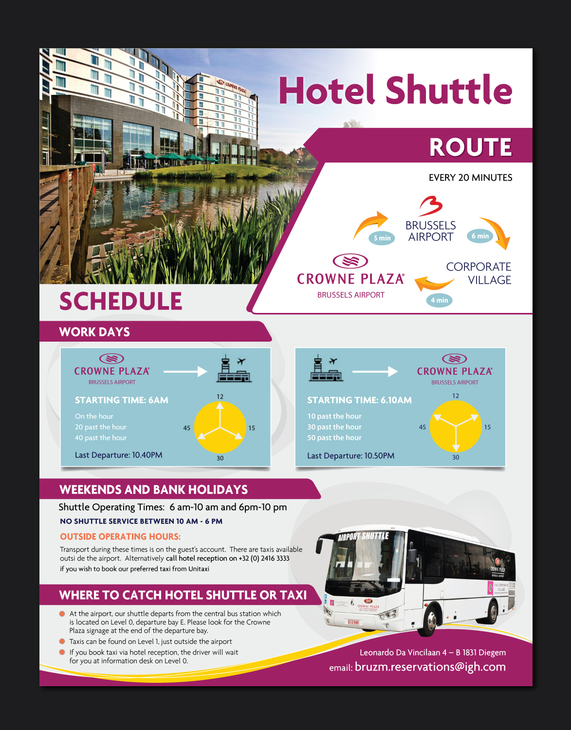 Flyer Design by meet007 for Crowne Plaza Brussels Airport | Design #16806600