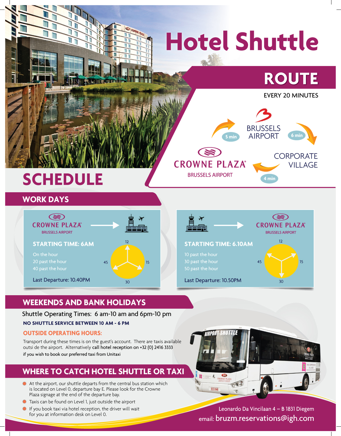 Flyer Design by meet007 for Crowne Plaza Brussels Airport | Design #17038606