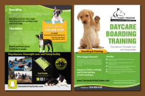Brochure for dog daycare and boarding center | Flyer Design by meet007