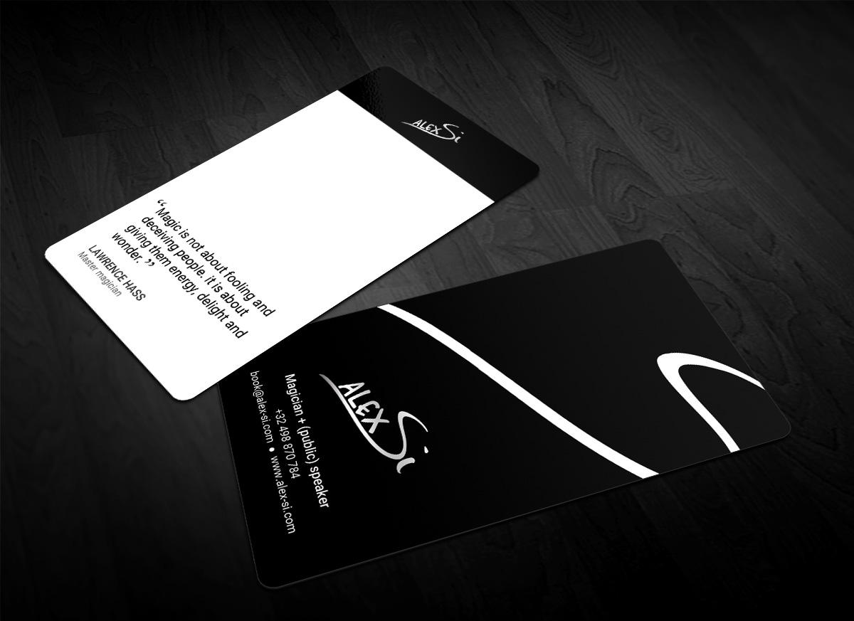 modern professional artists business card design for a company by artists business card
