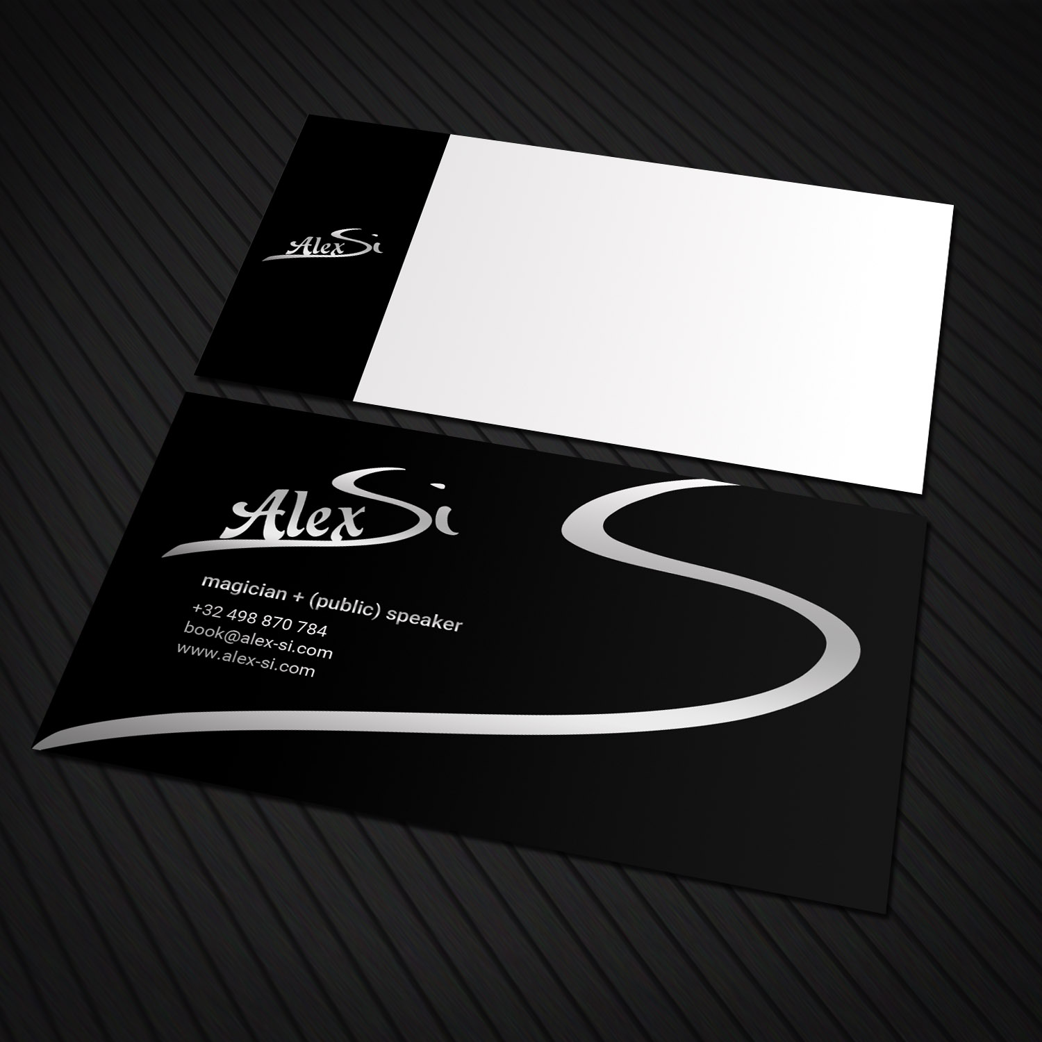 modern professional artists business card design for a company by artists business card