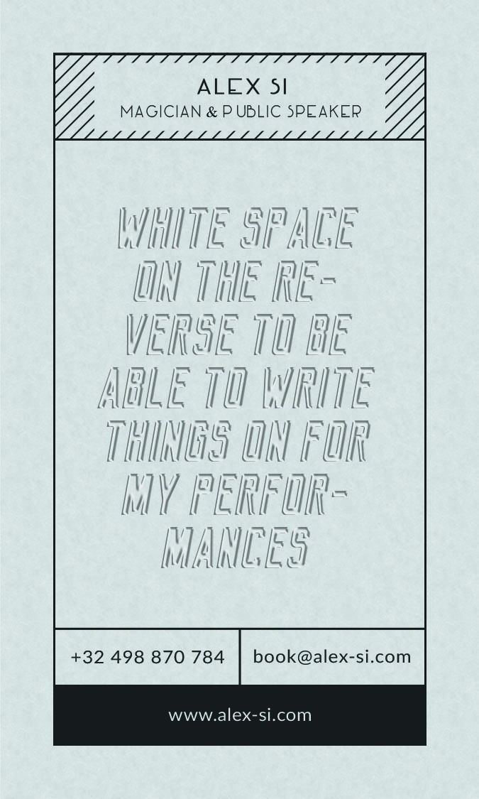 Visitenkarten-Design von Blazs91 für dieses Projekt | Design #16783315