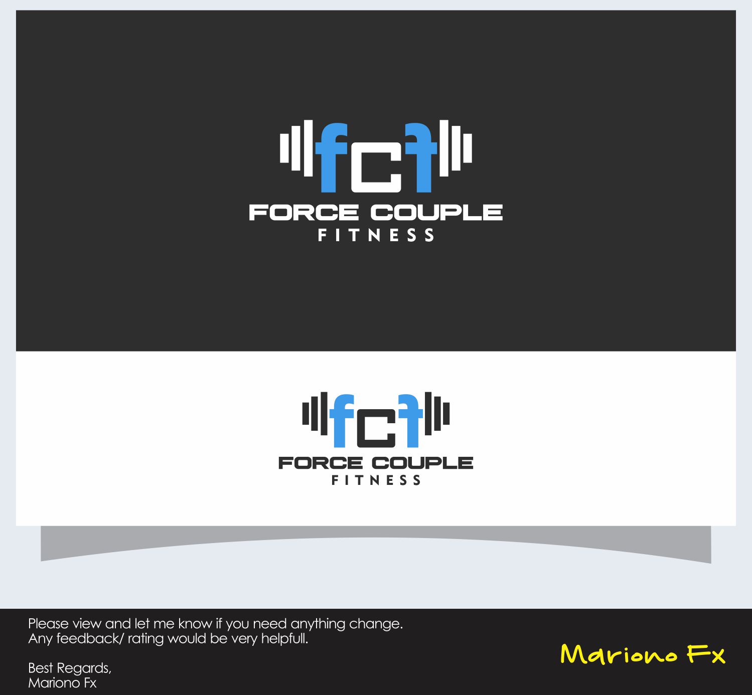 Logo-Design von Mariono Fx für Force Couple Fitness, LLC | Design #16637220