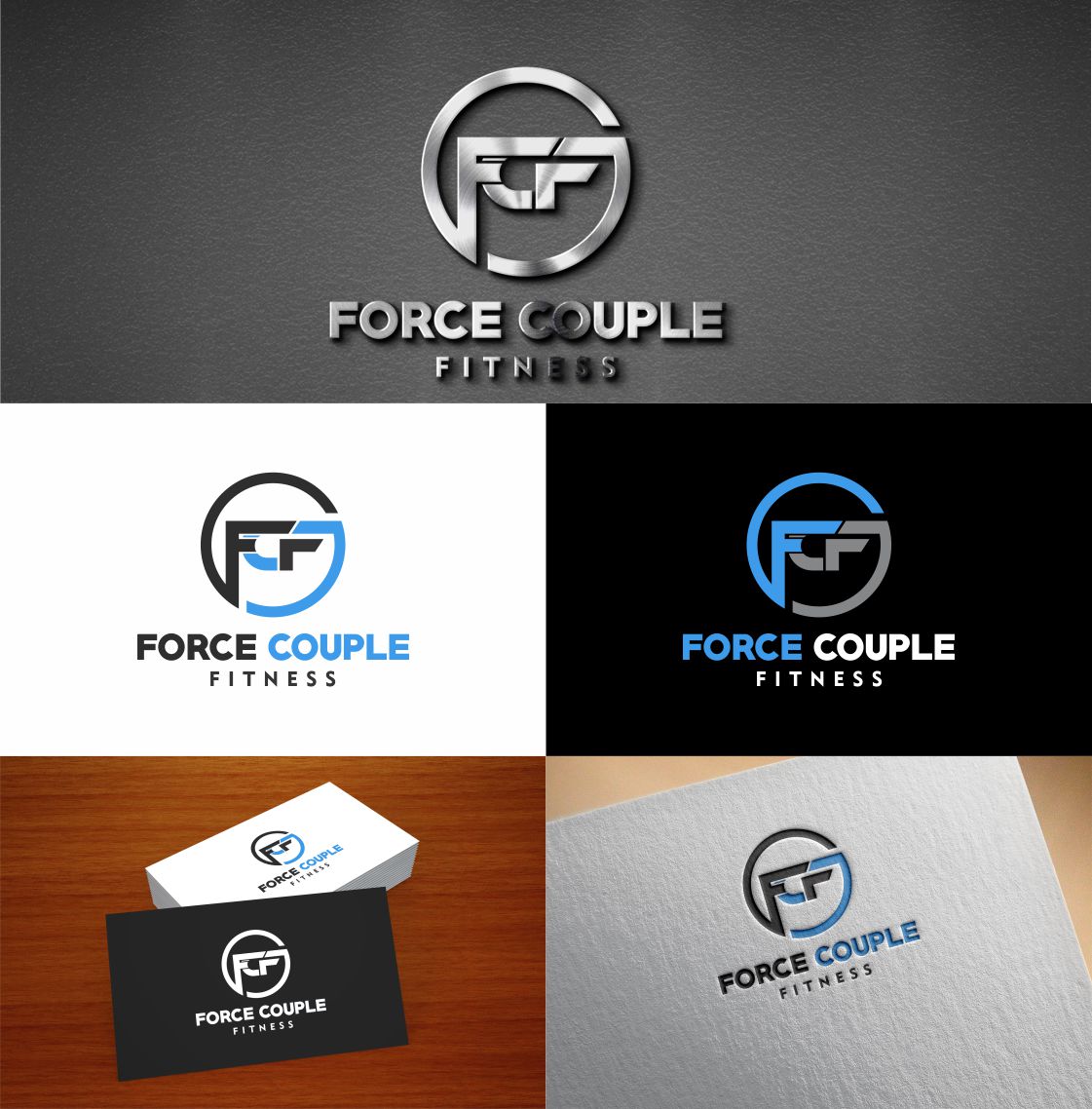Logo Design by Mariono Fx for Force Couple Fitness, LLC | Design #16647888