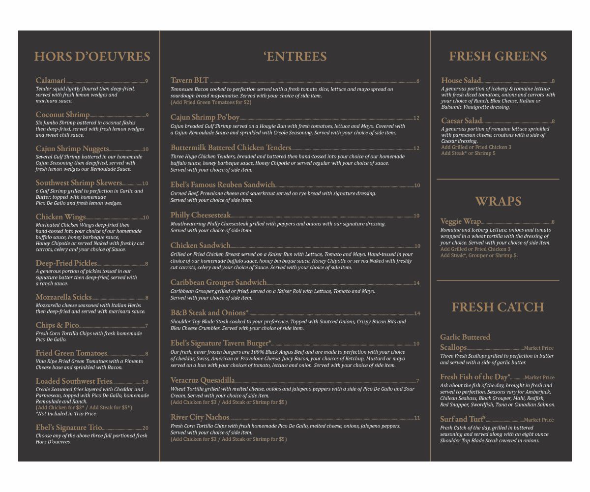 Menu Design by Cut and Glue for this project | Design #16741628
