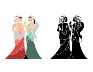 Fancy Friends or FF | Diseño Con Ilustración por GliderGraphx