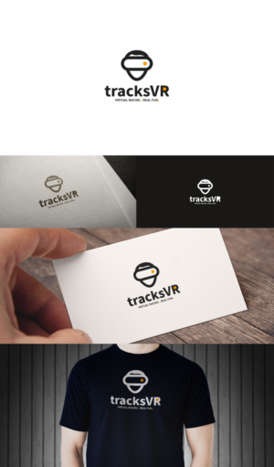 tracksVR   Virtual Racing. Real Fun. | Diseño de Logo por ideaz2050