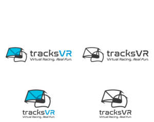 tracksVR   Virtual Racing. Real Fun. | Diseño de Logo por MrBranding