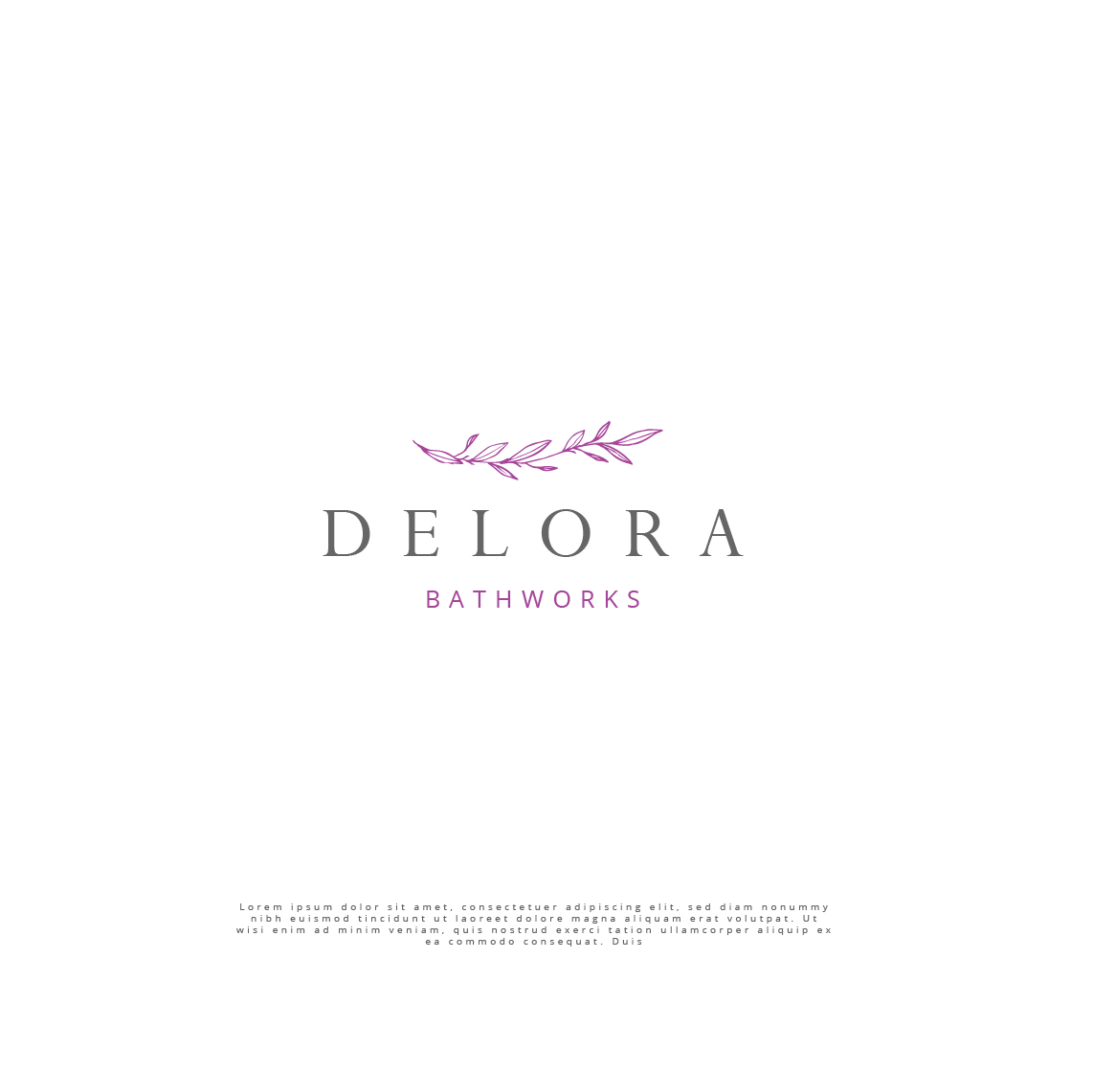 Logo Design by sasa.perkunic for DeLora Bathworks | Design #16669894