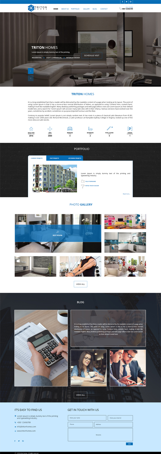 Web-Design von Sketchweb für Triton Homes Ltd | Design #16682660