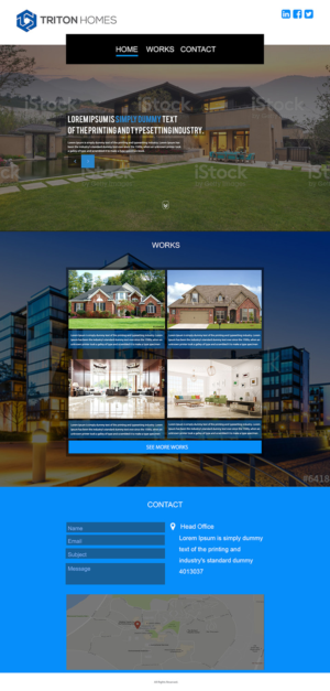 Diseño Web por designgreen para Triton Homes Ltd | Diseño: #16645153