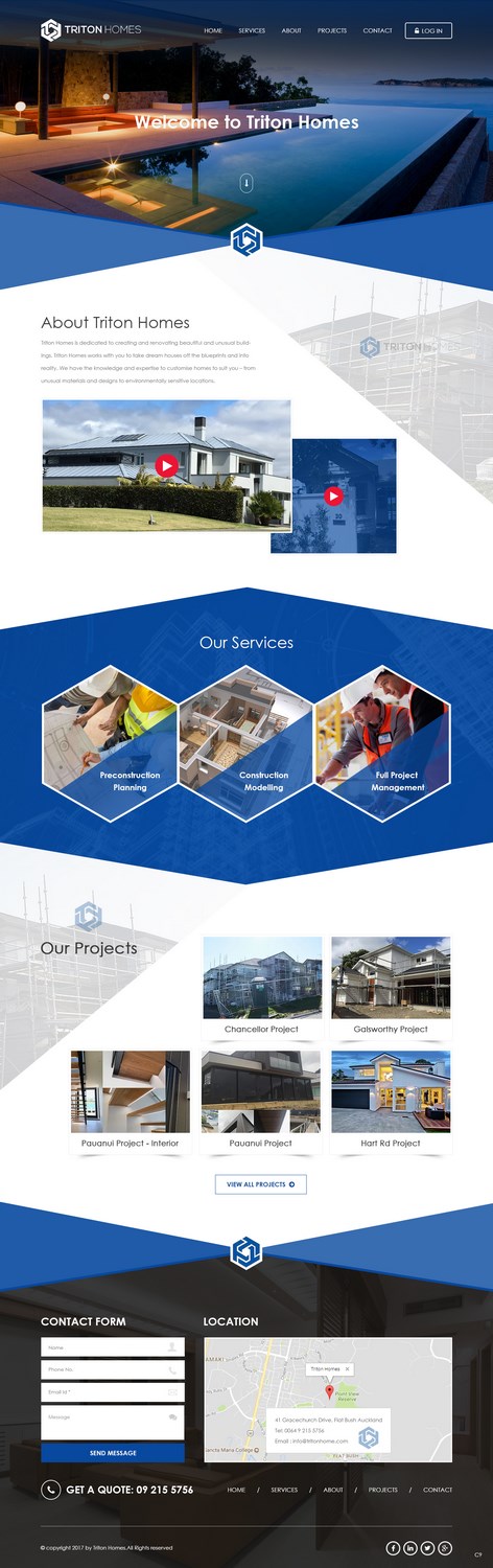 Web-Design von pb für Triton Homes Ltd | Design #16642399