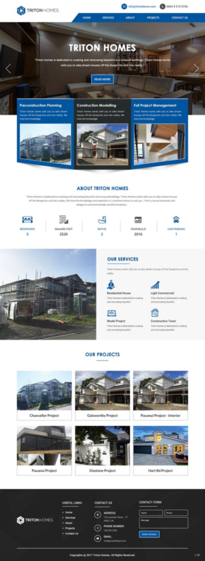 Web-Design von pb für Triton Homes Ltd | Design: #16642401