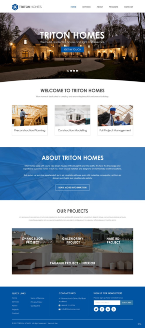 Web-Design von pb für Triton Homes Ltd | Design: #16642415
