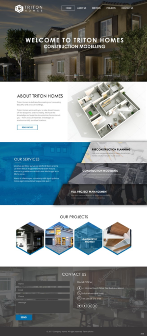 Diseño Web por pb para Triton Homes Ltd | Diseño: #16642418
