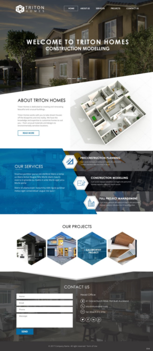 Diseño Web por pb para Triton Homes Ltd | Diseño: #16642419