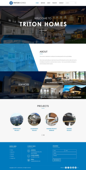 Diseño Web por pb para Triton Homes Ltd | Diseño: #16642428