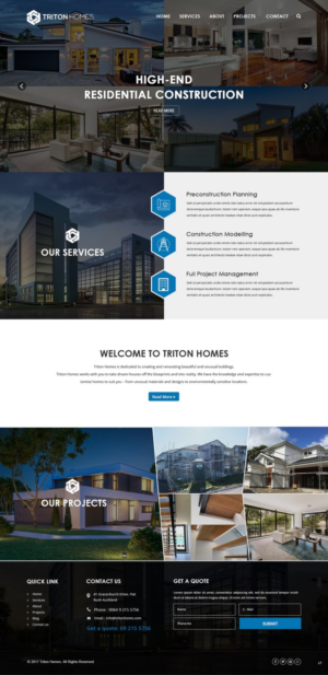 Diseño Web por pb para Triton Homes Ltd | Diseño: #16642435